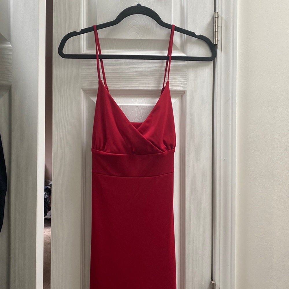 Red strappy dress Express size 11/12